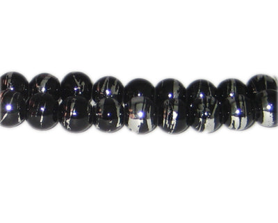 ABSTRACT Black & Silver 10mm