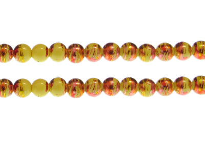 ABSTRACT Yellow Mellow Beads 8mm